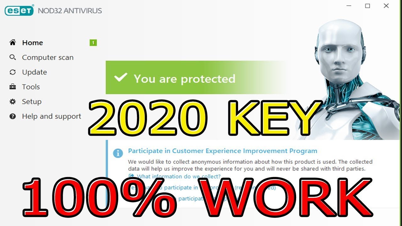 Eset Nod32 Antivirus 12 License Key 2020